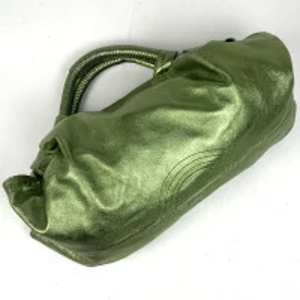 Loewe Green Nappa Leather Aire Anagram Handbag Green
